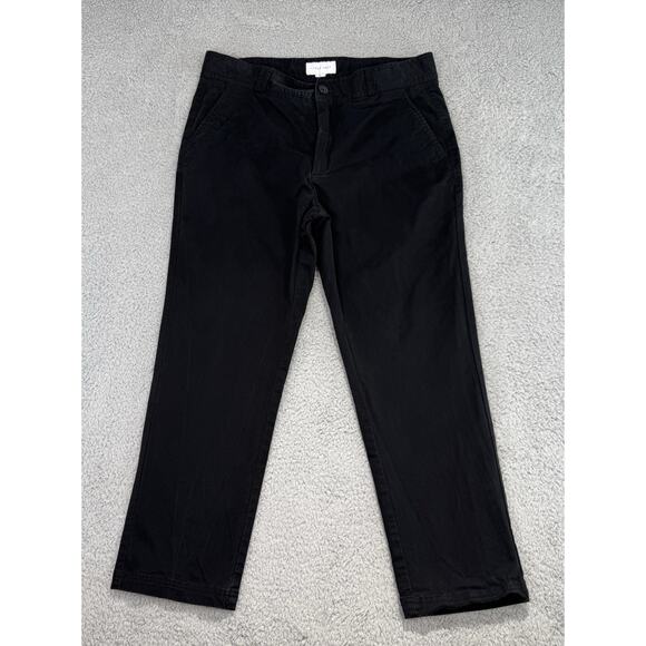 I Love Ugly ILU Pants Men's Large 33x25 Black Regular Fit Stretch Cotton - Picture 2 of 14